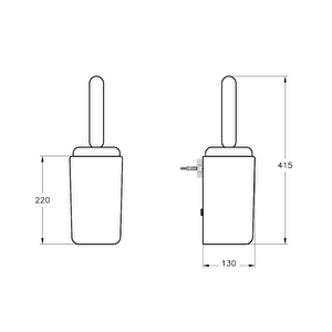 Vitra Liquid Tuvalet Fırçalığı A44566 Krom