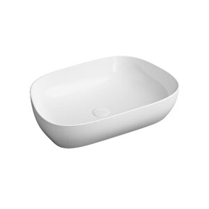 Vitra Outline Çanak Lavabo 5993b403-0016 Tv Shape - 60x41 Cm - Armatür Deliksiz - Su Taşma Deliksiz - Clean - Beyaz