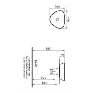 Vitra Plural Çanak Lavabo 7812b403-0016 Üçgen - Kompakt - 45x40 Cm - Armatür Deliksiz - Su Taşma Deliksiz - Clean - Beyaz