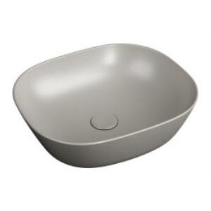 Vitra Plural Çanak Lavabo 7810b420-0016 Oval - Kompakt - 45x38 Cm - Armatür Deliksiz - Su Taşma Deliksiz - Clean - Mat Bej