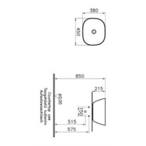 Vitra Plural Çanak Lavabo 7811b401-0016 Oval - Kompakt - 45x38 Cm - Armatür Deliksiz - Su Taşma Deliksiz - Clean - Mat Beyaz