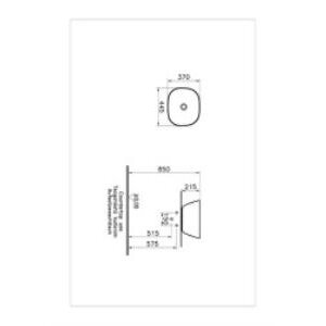 Vitra Plural Çanak Lavabo 7811b403-0016 Oval - Kompakt - 45x38 Cm - Armatür Deliksiz - Su Taşma Deliksiz - Clean - Beyaz