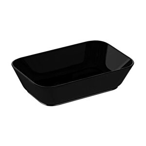 Vitra Geo Çanak Lavabo 7425b070-0016 Dikdörtgen - 60x39 Cm - Armatür Deliksiz - Su Taşma Deliksiz - Siyah