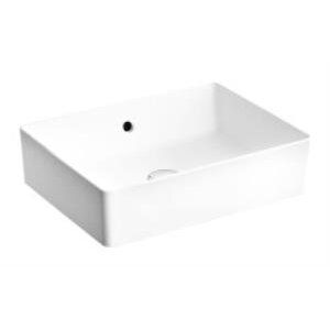 Vitra Nuo Çanak Lavabo 7436b003-0012 Dikdörtgen - Kompakt - 50x38 Cm - Armatür Deliksiz - Su Taşma Delikli - Beyaz