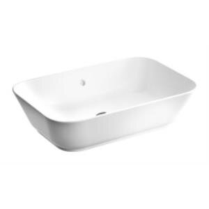 Vitra Geo Çanak Lavabo 7425b003-0012 Dikdörtgen - 60x39 Cm - Armatür Deliksiz - Su Taşma Delikli - Beyaz
