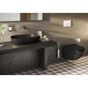 Vitra Outline Çanak Lavabo 5993b483-0016 Tv Shape - 60x41 Cm - Armatür Deliksiz - Su Taşma Deliksiz - Clean - Mat Siyah