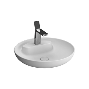 Artema Memoria Çanak Lavabo 5880b401-0563 Yuvarlak - Kompakt - 50x51 Cm - Tek Armatür Delikli - Su Taşma Deliksiz - Clean - Mat Be