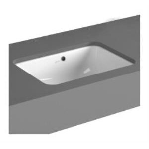 Vitra S20 Tezgahaltı Lavabo 5474b003-0618 Dikdörtgen - Kompakt - 50x37 Cm - Armatür Deliksiz - Su Taşma Delikli - Beyaz