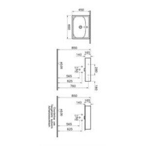 Vitra Equal Lavabo 7241b403-0001 Dikdörtgen - 60x45 Cm - Tek Armatür Delikli - Su Taşma Delikli - Clean - Beyaz