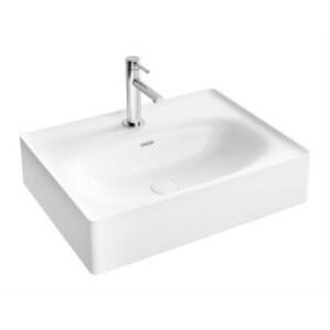 Vitra Equal Lavabo 7241b403-0001 Dikdörtgen - 60x45 Cm - Tek Armatür Delikli - Su Taşma Delikli - Clean - Beyaz