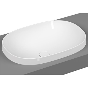 Vitra  Frame 5652b403-0016 Tezgah Üstü Oval Lavabo, 56cm, Beyaz