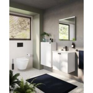 Vitra Zentrum Etajerli Lavabo 7790b003-0001 Dikdörtgen - Kompakt - 60x38 Cm - Tek Armatür Delikli - Su Taşma Delikli - Beyaz