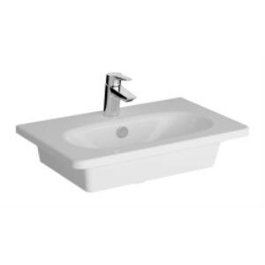 Vitra Zentrum Etajerli Lavabo 7790b003-0001 Dikdörtgen - Kompakt - 60x38 Cm - Tek Armatür Delikli - Su Taşma Delikli - Beyaz