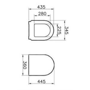 Vitra S50 Klozet Kapağı 72-003-301 Duroplast - Üstten Sıkmalı - Metal Menteşeli - Beyaz