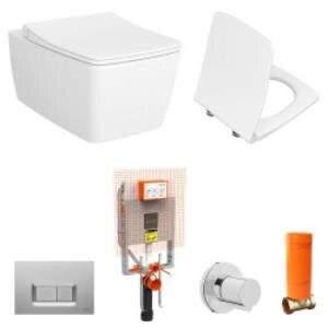 Vitra Metropole Rim-ex Asma Klozet Ve Soft Slim Kapak Seti - Beyaz