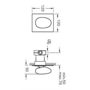 Vitra Istanbul Ankastre Yönlendirici A41840 3 Yollu - Krom