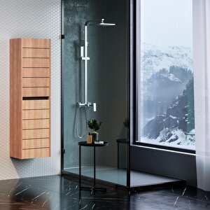 Orka Ricato 100 Cm Morgana Kiraz Banyo Dolabı Takımı, Boy Dolabı