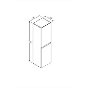 Orka Terme 100 Cm Kaşmir Taş Banyo Dolabı Takımı Ve Boy Dolabı