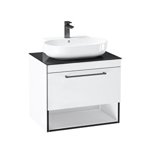 Knidos 70 Cm Beyaz Banyo Dolabı Takımı Ve Boy Dolabı