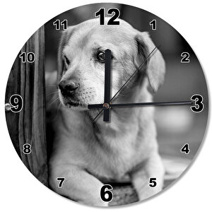 Yavru Köpek Ahşap Duvar Saati
