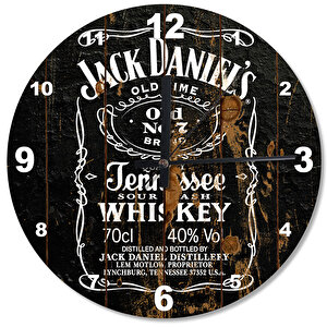 Jack Daniel's Ahşap Duvar Saati
