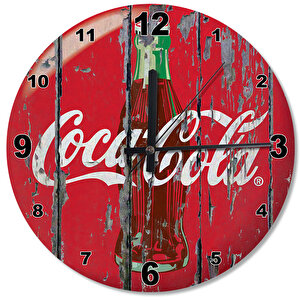Cocacola Ahşap Duvar Saati