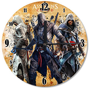 Assassin's Creed Ahşap Duvar Saati