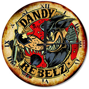 Dandy Rebelz Akarlı Duvar Saati