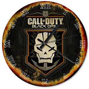 Call Of Duty Black Ops Şekilli Duvar Saati