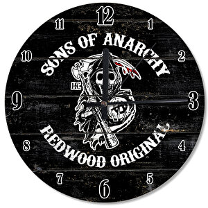 Sons Of Anarchy Akarlı Duvar Saati