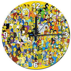 Simpsonlar Şekilli Duvar Saati