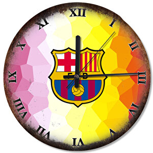 Fc Barcelona Arması Analog Duvar Saati
