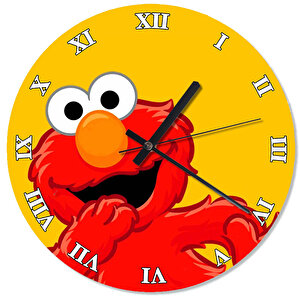 Elmo The Muppets Akarlı Duvar Saati