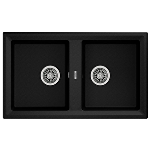 Stone 90 B-tg Metallic Black Granit Eviye 115260003