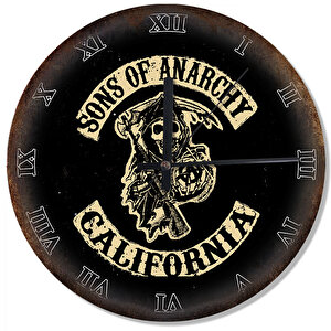 Sons Of Anarchy California Dekoratif Duvar Saati