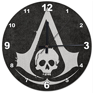 Assassin's Creed Hud Desenli Duvar Saati