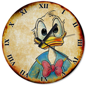 Retro Donald Duck Analog Duvar Saati