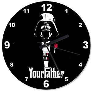 Starwars Your Father Tasarım Duvar Saati
