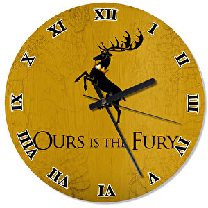 Baratheon Game Of Thrones Retro Duvar Saati