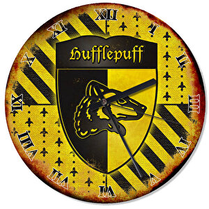 Hufflepuff Harry Potter Baskılı Duvar Saati