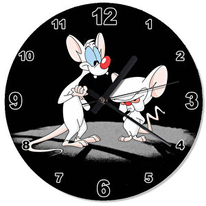 Looney Tunes Pinky And The Brain Desenli Duvar Saati