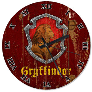 Gryffindor Harry Potter Akarlı Duvar Saati
