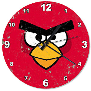 Angry Birds Analog Duvar Saati