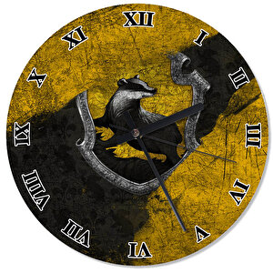 Hufflepuff Harry Potter Duvar Saati