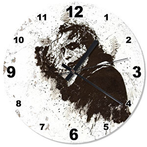 Joker Tasarım Desenli Duvar Saati