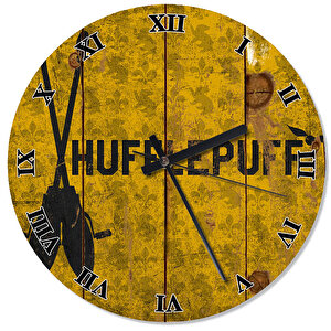 Hufflepuff Harry Potter Akarlı Duvar Saati