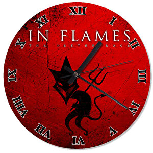 In Flames Özel Tasarım Duvar Saati