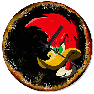 Woodpecker Woody Çocuk Odası Duvar Saati