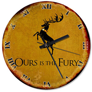Baratheon Game Of Thrones Mutafak Tipi Duvar Saati