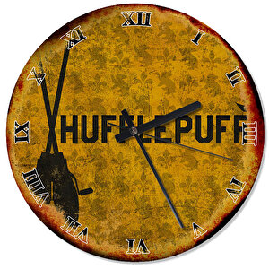 Hufflepuff Harry Potter Tasarım Duvar Saati